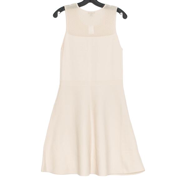 NWT Ann Taylor Dress Minimalist Coastal Grandma Cottage Soft Girl Cream Medium - Picture 7 of 7